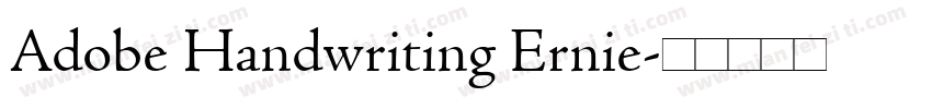 Adobe Handwriting Ernie字体转换
